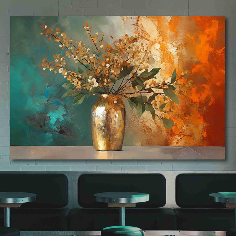 Unframed Rolled Art Print||Abstract Flower Canvas Wall Art Print for Home Décor And Office||Unframed canvas Painting For Wall decor||Home wall and Office Interior CR-144