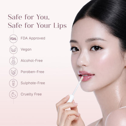 Seoulskin Glass Glow Lip Gloss for Women | Hydrating & High Shine | Glossy Finish | Glass Shine | Lightweight & Non-Sticky Formula | Transparent | with Vitamin E & Shea Butter | Clear Lip Gloss | 4.2 ml
