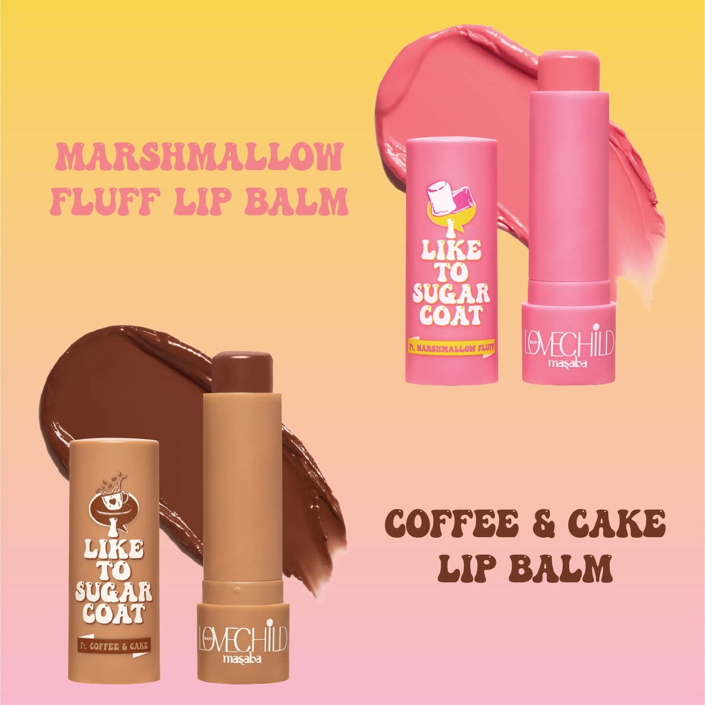 Lovechild Masaba Hydrating Lip Balm, SPF 22 UV Protection, Brown Tinted Vegan Lip Care With Shea Butter, Vitamin E & Almond Oil, Repairs Dry, Chapped Lips, Coffee & Cake, 4.5 g