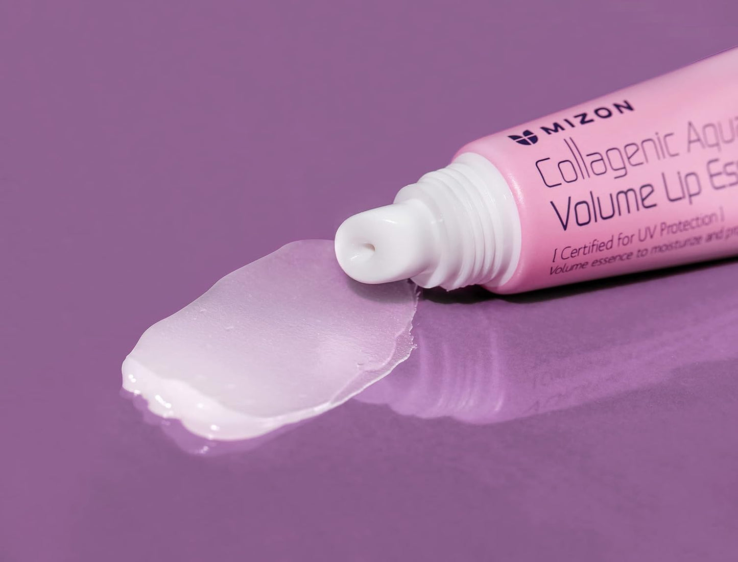 MIZON Collagenic Aqua Volume Lip Essence Treatment with Collagen Korean Lip Balm Moisturizing Soothing UV Protection No Fragrance - 10 ml