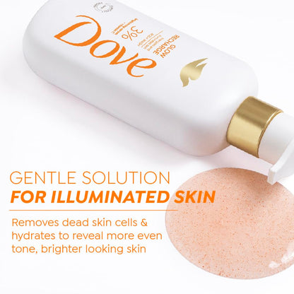 DOVE Glow Recharge Serum Body Wash, 300 ml, for Glowing and Refined Skin, with 3% Brightening Serum and Vitamin C, Dermatologist Co-Created, Sulfate-Free