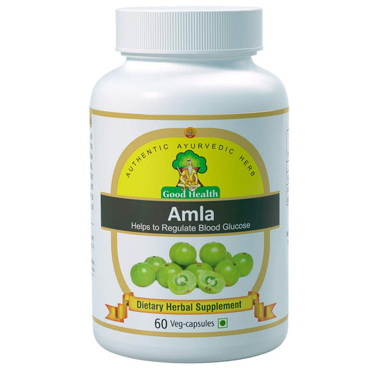 Amla Extracts - Herbal Diabetes Supplement - Helps to Regulate Blood Glucose,  60 Capsule