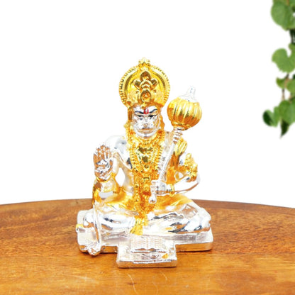 Resin Lord Hanuman Idol – Decorative Statue for Home Mandir, Car Dashboard, Vastu & Spiritual Gifting