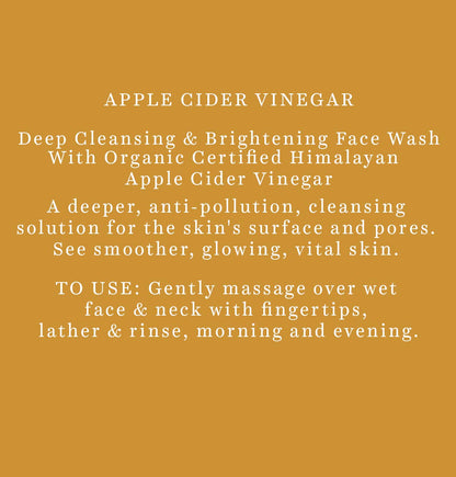 Biotique Apple Cider Vinegar Deep Cleansing Face Wash for All Skin Types, 150ml | Deep Cleansing & Exfoliation | 100% Botanical Extracts
