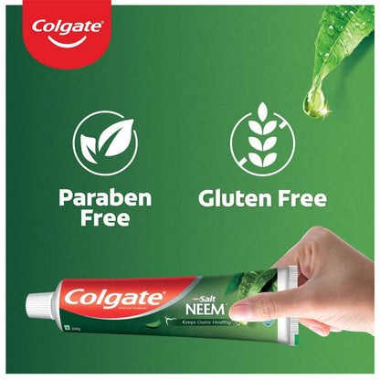 Colgate Active Salt Neem Toothpaste, Germ Fighting Toothpaste For Healthy, Tight Gums, Oral Care 200G
