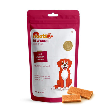 Nootie Rewards Real Chicken Tenders for Dogs 50g | High Protein Dog Treats