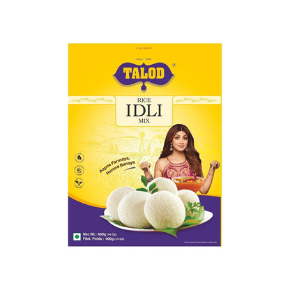 Talod Instant Rice Idli Flour Mix | Soft & Fluffy South Indian Idli Premix | Ready to Cook Batter | Healthy Traditional Breakfast | No Artificial Colors and Flavours | Any time Snacks - 400g