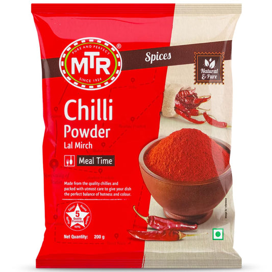 MTR Chilli Powder | Quality Red Chilli Powder | For all your Indian Meals | 200 Grams