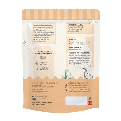 PAWPOURRI Made with 100% Natural Chicken Nuggets Treats (80gm Pack of 1)