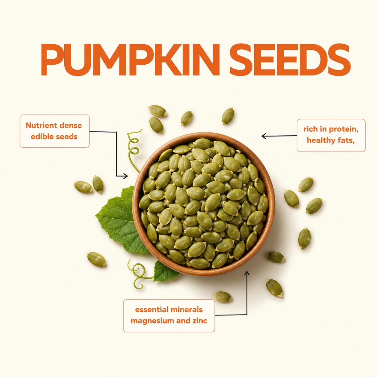 Zucchero Pumpkin Seeds (1kg) -Raw AAA Grade Seeds for eating |30 g Protein | Brain Booster| Super Food | Healthy Snack | Immunity Booster | Real Food | Lab Tested