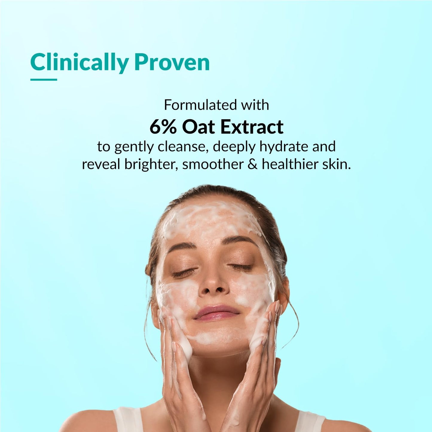 Fixderma Dewrav Gentle & Hydrating Face Wash with 6% Oats Extract, Hyaluronic Acid & Vitamin B5, Soothes Irritated Skin, Provides Hydration, Face Cleanser For Sensitive, Dry to Normal Skin,100Ml