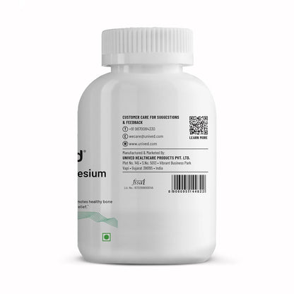 Unived Chelated Magnesium Glycinate Pure (non-buffered) | Fully Reacted Non-Buffered | High Absorption | Muscle Recovery, Sleep, Stress Support | Vegan | 90 Capsules