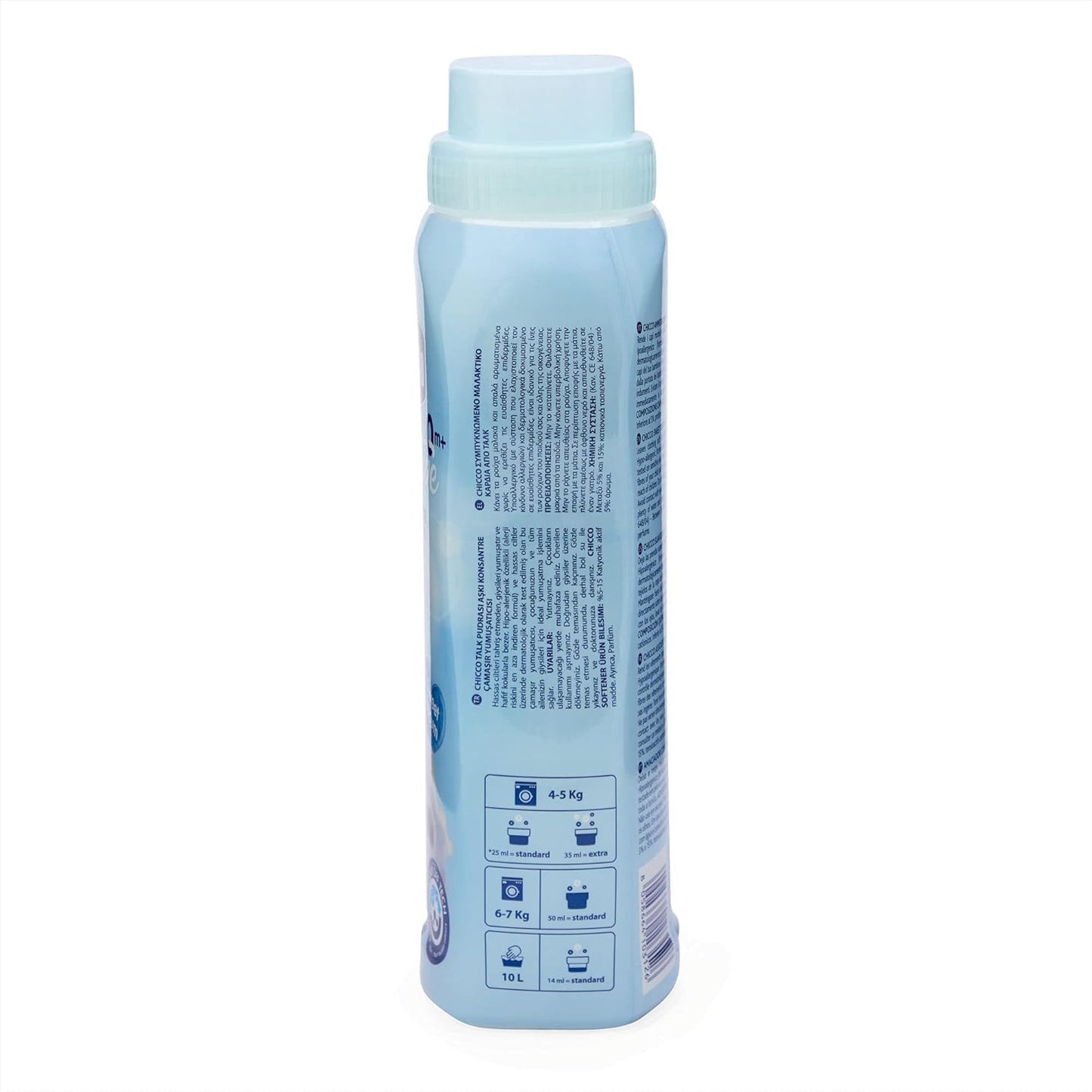 Chicco Baby Fabric Softener with New Odour Elimination Technology, Keeps Clothes Gentle, Fresh & Fragnant, Dermatologically Tested, Sweet Talcum (750ML)