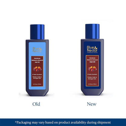 Blue Nectar Raw Batana Oil for Hair Growth Organic | 100% Pure Blend of Batana Hair Oil from Honduras for Thicker & Fuller Appearance (12 Herbs, 100 ml)