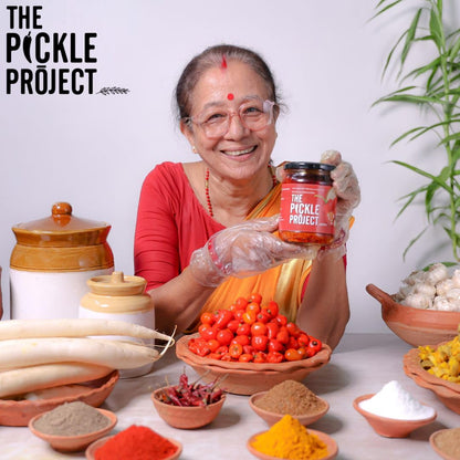 The Pickle Project Dalle Khursani Pickle 300g | Authentic Himalayan Red Chilli Achar in Mustard Oil | Handcrafted | No Preservatives | Darjeeling Special