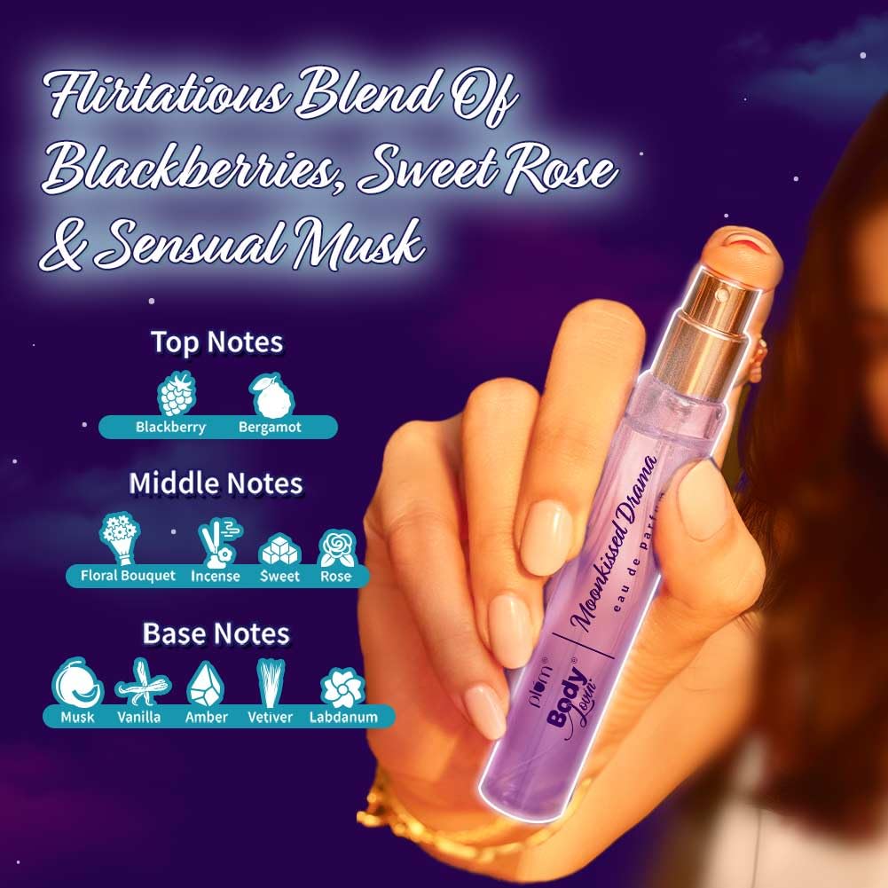 Plum BodyLovin' Moonkissed Perfume| Long Lasting & Premium Floral Musky Fragrance | Luxury Perfume for Women | 15ml