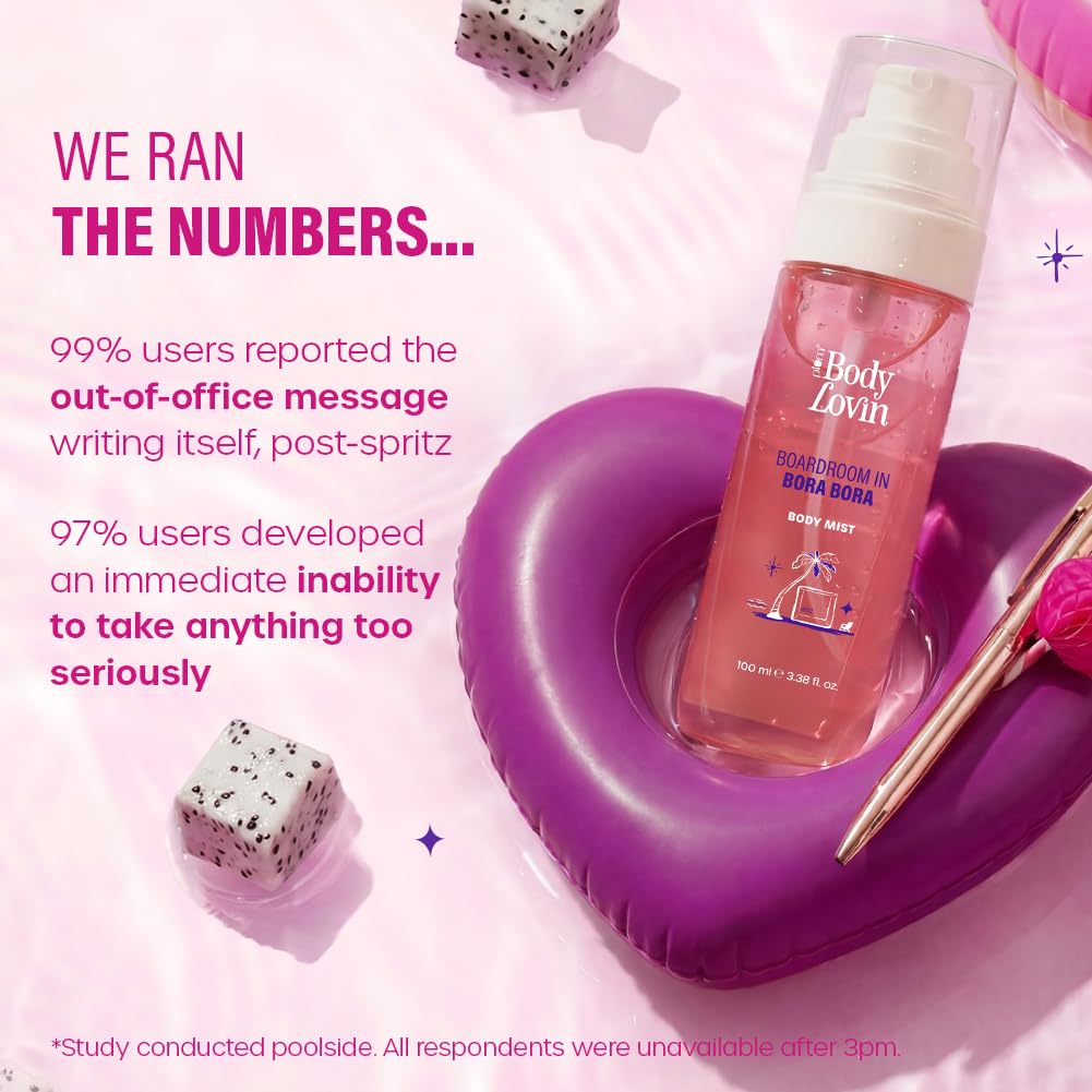 Plum BodyLovin’ Boardroom In Bora Bora Body Mist | Juicy Dragonfruit Meets Sweet Jasmine | Long-Lasting | Sweet Tropical Fragrance | With Notes Of Dragonfruit, Jasmine & Caramel | 100 ml