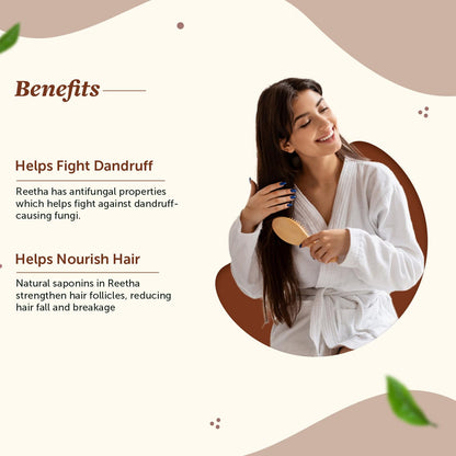 Neuherbs Reetha Powder For Hair - 100g | Hair Pack For Hair Growth, Cleansing & Nourishment | 100% Pure & Natural With No Added Preservatives