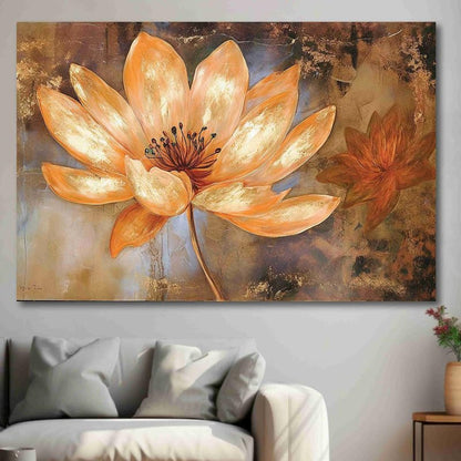 Unframed Rolled Art Print||Abstract Flower Canvas Wall Art Print for Home Décor And Office||Unframed canvas Painting For Wall decor||Home wall and Office Interior CR-141