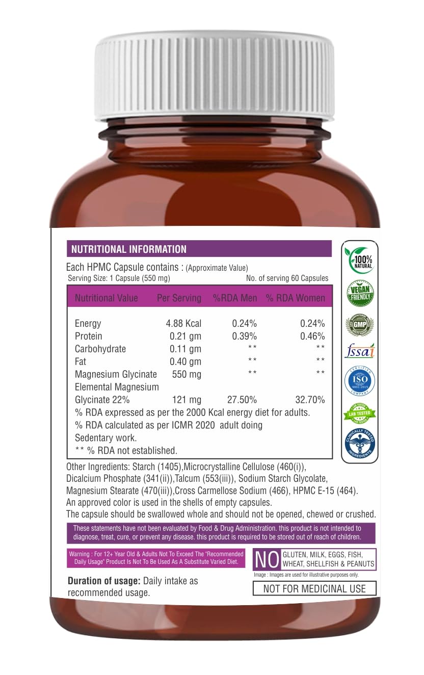 Supplement bottle with nutritional information label on a white background