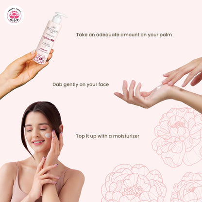 Mitchell USA Flawless Lighten Up Glow toner | hydrating face toner with imperial peony petal, alpha arbutin and vitamin E | Korean-inspired pore tightening and brightening toner for glowing skin | for women and men | 100 ml