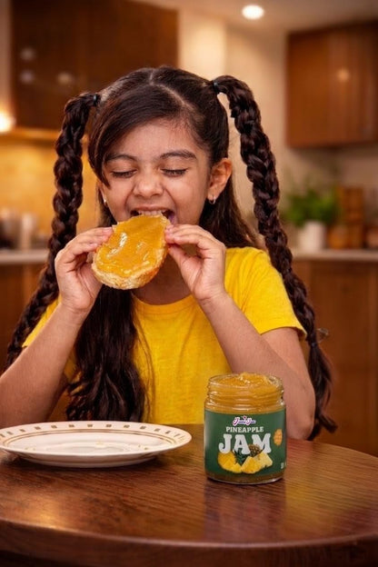 Jammy Jams Pineapple Jam | No Added Sugar | Made With Real Fruit - 200g