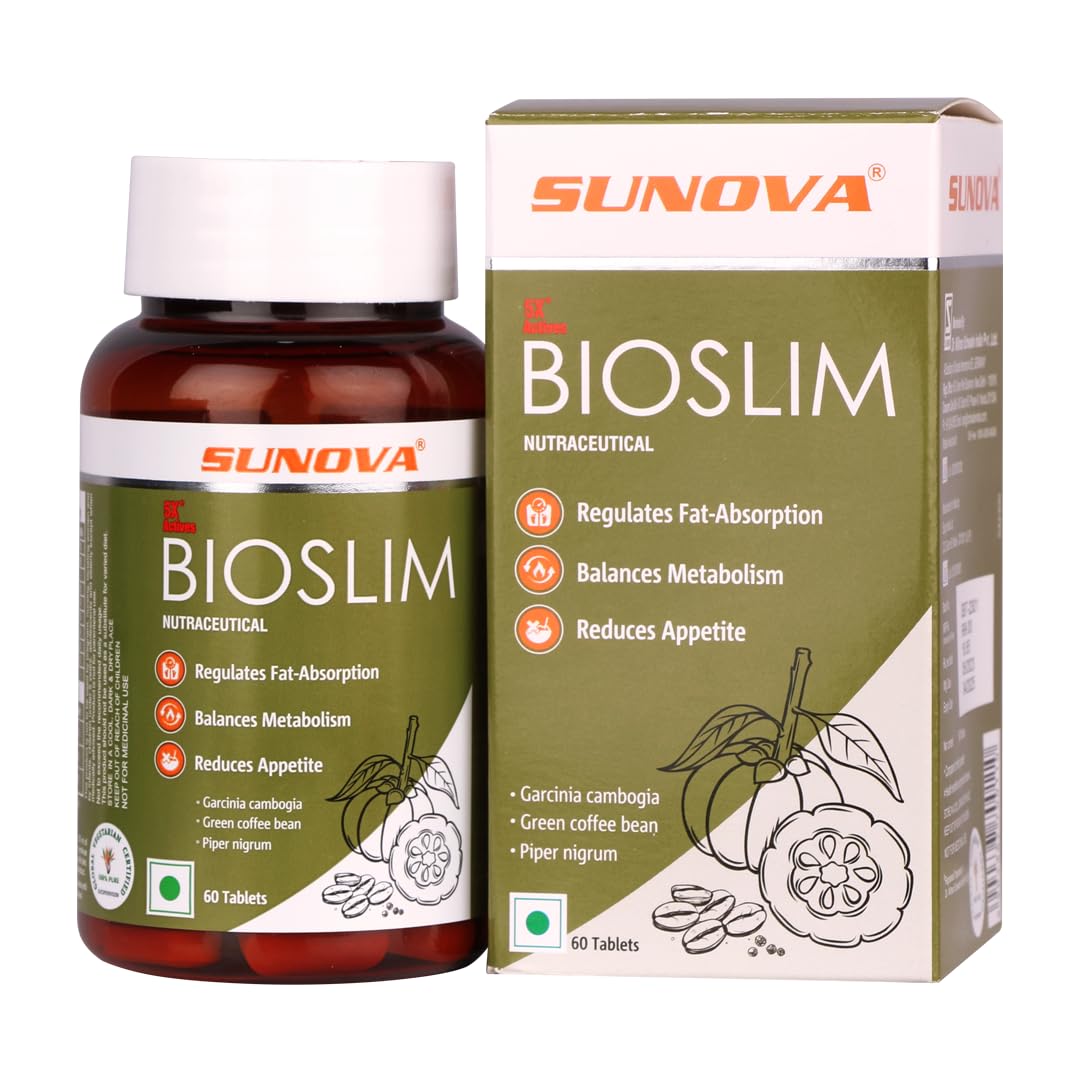 SUNOVA Bioslim Tablets - Fat Burner and Appetite Supressant for weight loss - Pack of 1