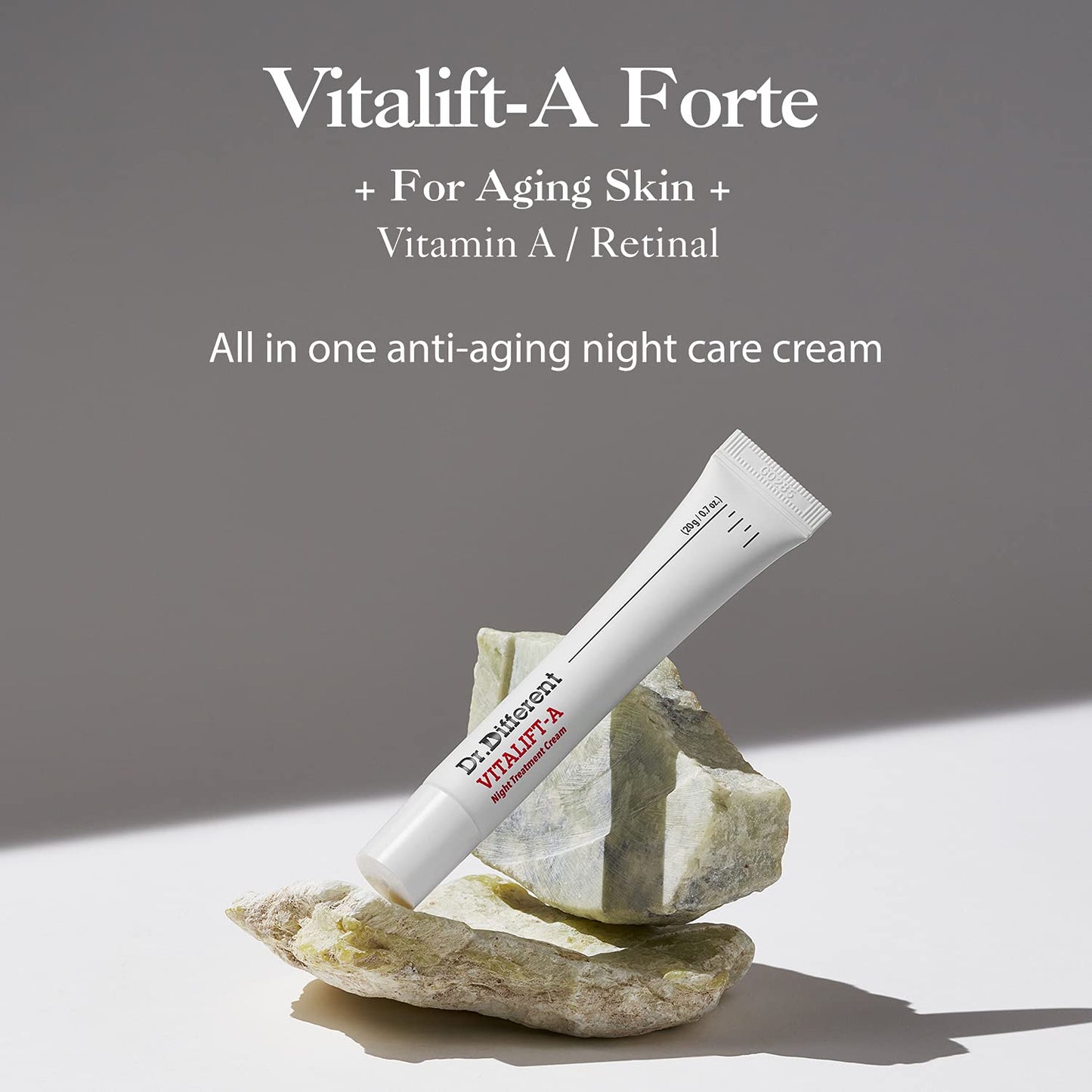Dr.Different VITALIFT-A - Retinal Anti-Aging And Anti-Wrinkle Night Treatment For Lifting And Firming- Hydrating Cream 0.7oz.