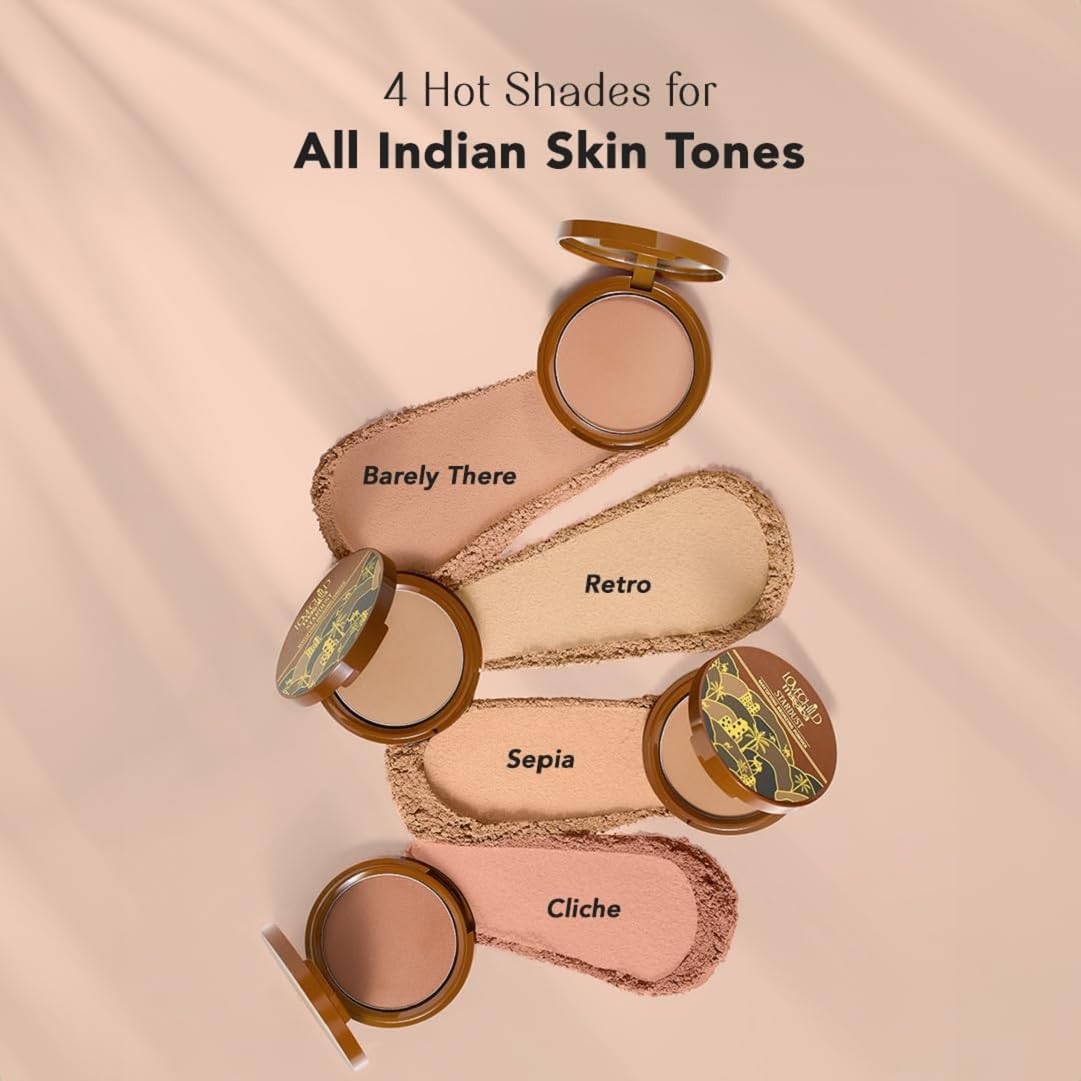 Lovechild Masaba Stardust Bronzing Powder, Soft-Focus Mattifying Finish, With Coconut Oil, Shea Butter & Vitamin E, Barely There (Reddish Brown) - 9 g