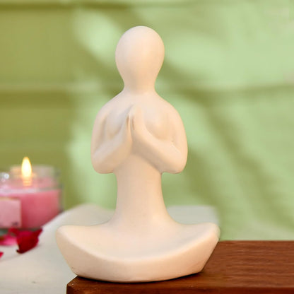 CraftVatika Home Decor Decoration Items for Living Room, Modern Art Lady Yoga Posture Set of 3, Decorative Showpiece Gift for Women, Housewarming Wedding Gifts, Office Shelf Decorations