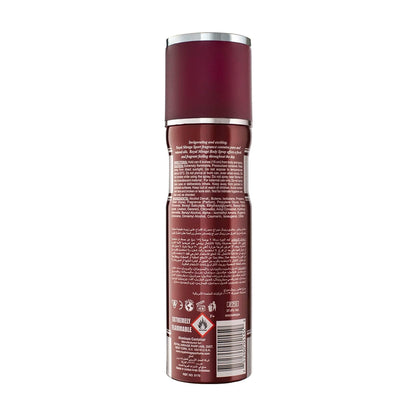 Red cylindrical container with silver cap on a white background