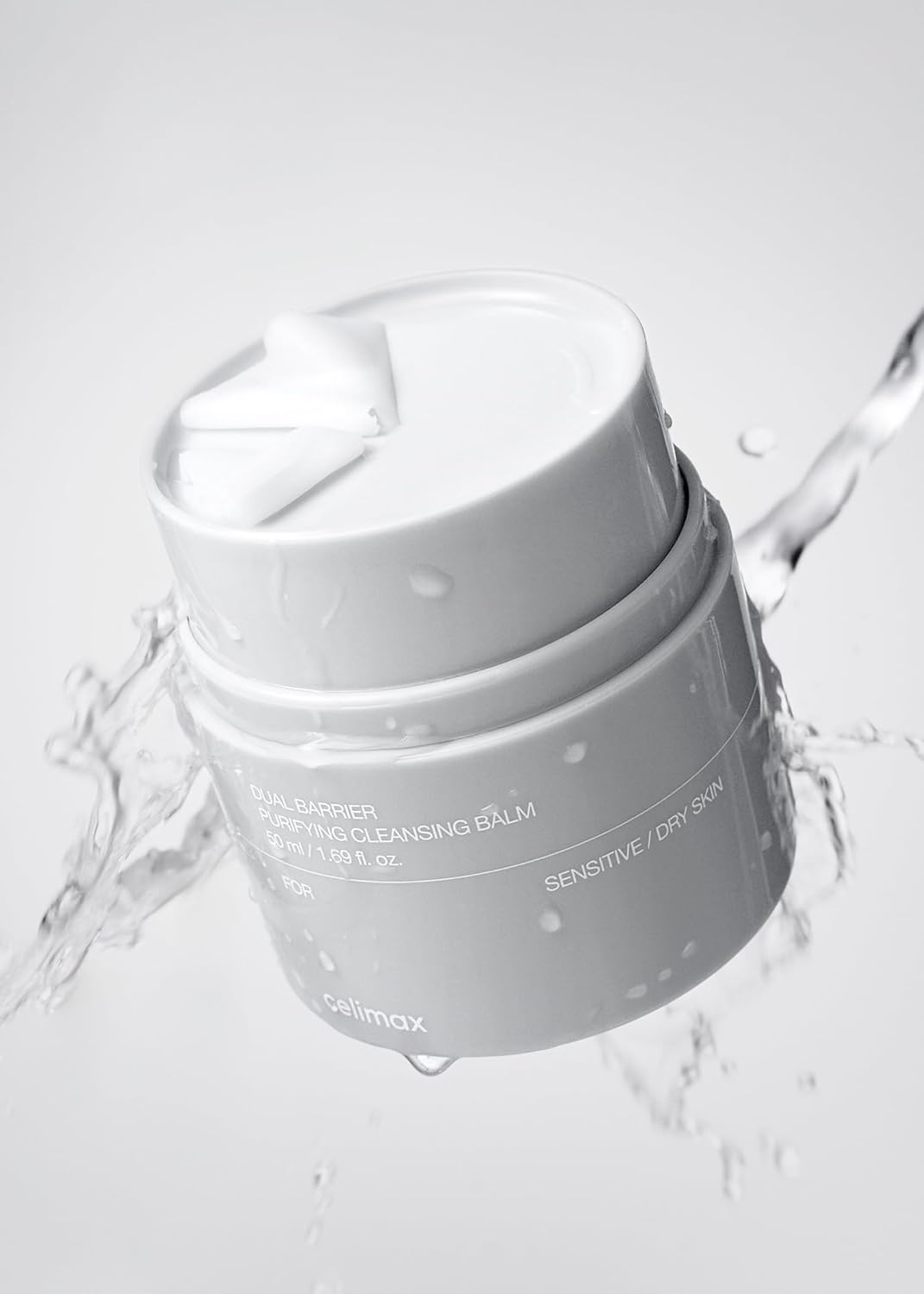 Celimax Dual Barrier Purifying Cleansing Balm | with Ceramides, Waterproof Makeup Remover, Pore Cleansing, Daily Use Cleanser, Grind Container, 50ml