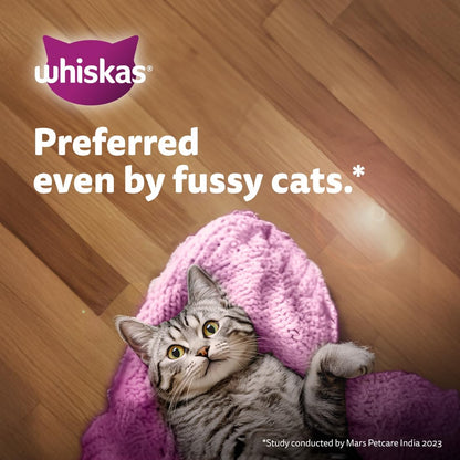 Whiskas Tasty Mix Adult (1+ Year) Wet Cat Food, Chicken with Tuna and Carrot in Gravy, 70 g, Cat Food Made with Real Fish, Complete & Balanced Nutrition for Adult Cats