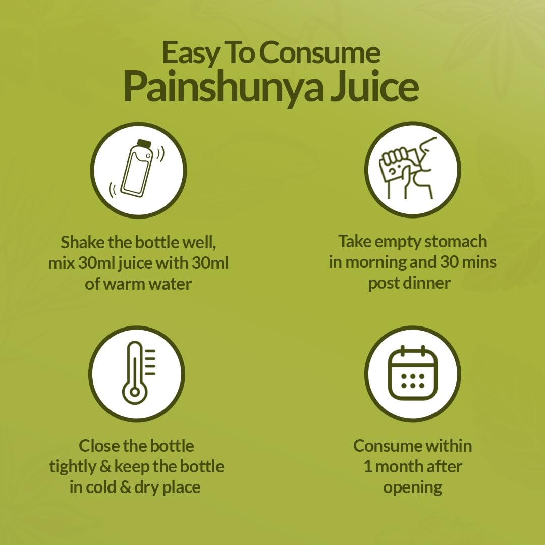 Krishna's Painshunya Juice – Enriched With 12 herbs - Ayurvedic Herbal Juice for Joint Pain Relief & Body Comfort - 1000 ml