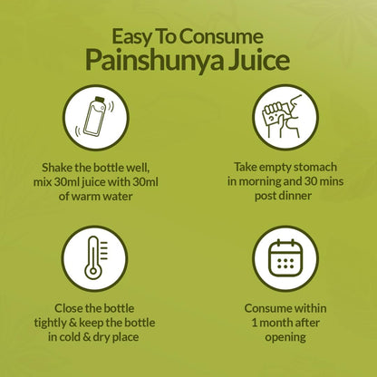 Krishna's Painshunya Juice – Enriched With 12 herbs - Ayurvedic Herbal Juice for Joint Pain Relief & Body Comfort - 1000 ml