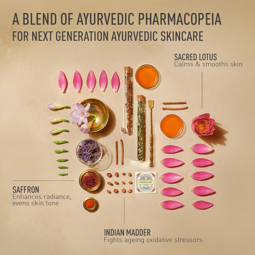 Kama Ayurveda KUMKUMADI YOUTH-REVITALISING SOFT CREAM, 15 ML | Brightening Day Cream| NEW & IMPROVED