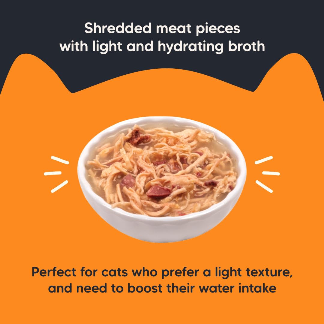 Meowsi by HUFT Chicken Breast in Broth Cat Food - 80 gm | Tender & Juicy Meal for Persian & All Breeds | Rich in Protein & Essential Nutrients for All Life Stages