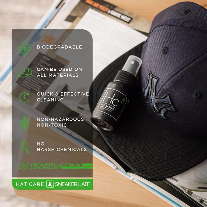 SNEAKER LAB Hat Cleaner Spray | Perfect for Most Hat Materials | 50 ml Bottle