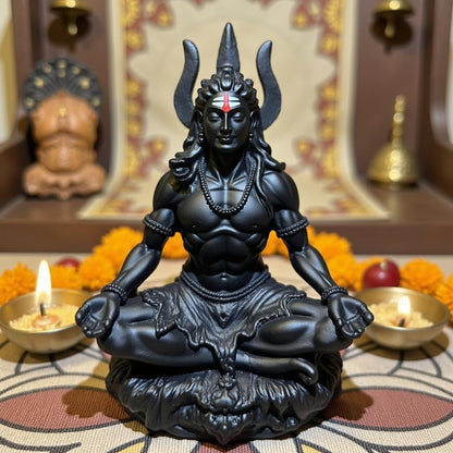 UNOVATE Shiva Idol for Car Dashboard | Shiv Idol | Lord Shiva Murti | Black