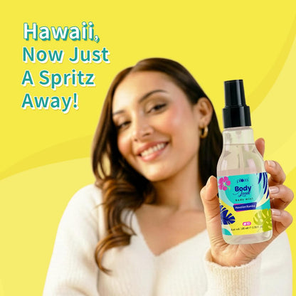Plum BodyLovin Hawaiian Rumba Body Mist for Women | Refreshing Long Lasting Tropical Fragrance | Perfume Body Spray for Women | Vegan & Paraben Free | Travel Friendly Beachy Fresh Scent | 100ml