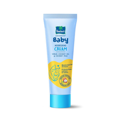 Parachute Advansed Baby Nourishing Cream | Doctor Certified | Virgin Coconut Oil & Coconut Milk | Ph 5.5 | 24 Hour Moisturization | 100gm