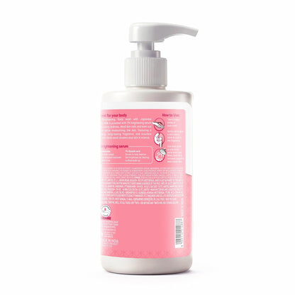 Fiama 3% Brightening Serum Body Wash 250ml | 2% Niacinamide, 1% Glycolic Acid, Omega 3 & 6 Fatty Acids Shower Gel, Fights Dullness & Evens Skin tone | Exotic Japanese Hokkaido Milk, Raspberry Smoothie Fragrance