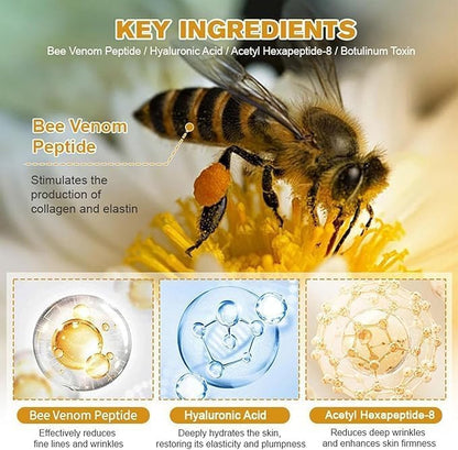 Bee Venom Wrinkle Cream, Anti-Ageing Face and Neck Moisturiser, Skin Firming Body Cream (1)
