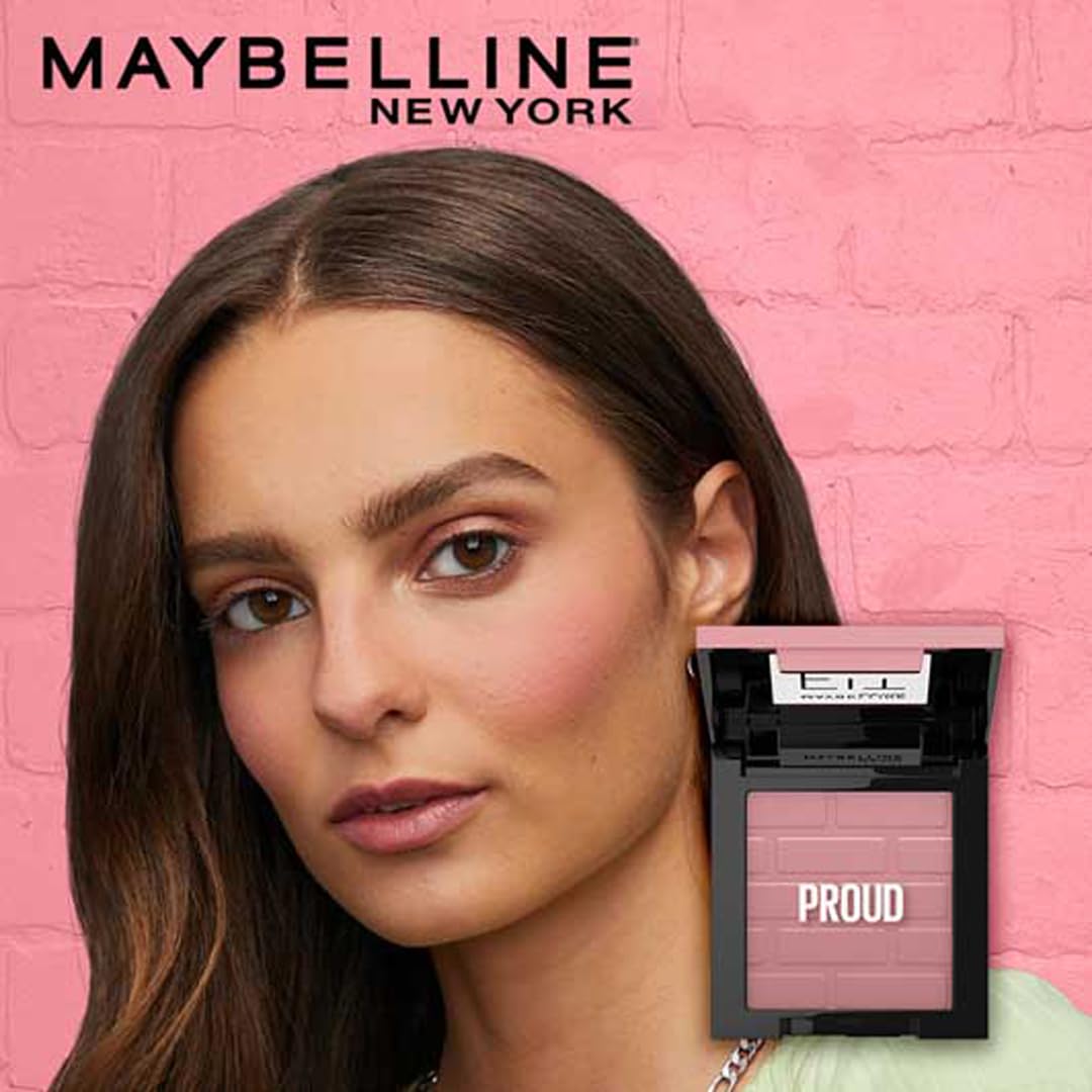 Maybelline New York New Fit Me Mono Blush, 16 hours Easy to Use Long-lasting Cheek Blush. Maybelline Pigmented Creamy Powder Blush Formula, Natural and True to Tone Blush - 40 Proud|4.5 grams