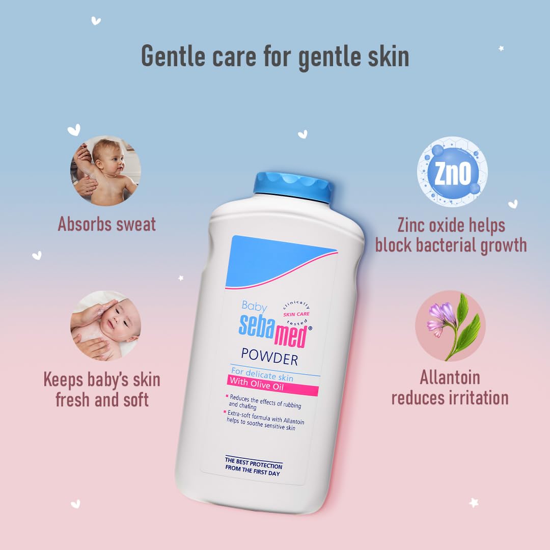Sebamed Baby Powder| Olive Oil, Allantoin|200 gm