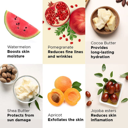Joy Revivify Hyaluronic & Watermelon 24H Deep Moisture Hydrating Serum Cream | Deep Moisturizing Cream | Silky Smooth Feel | Vitamin A, C, E & B6 | Cocoa Butter – 50 ml