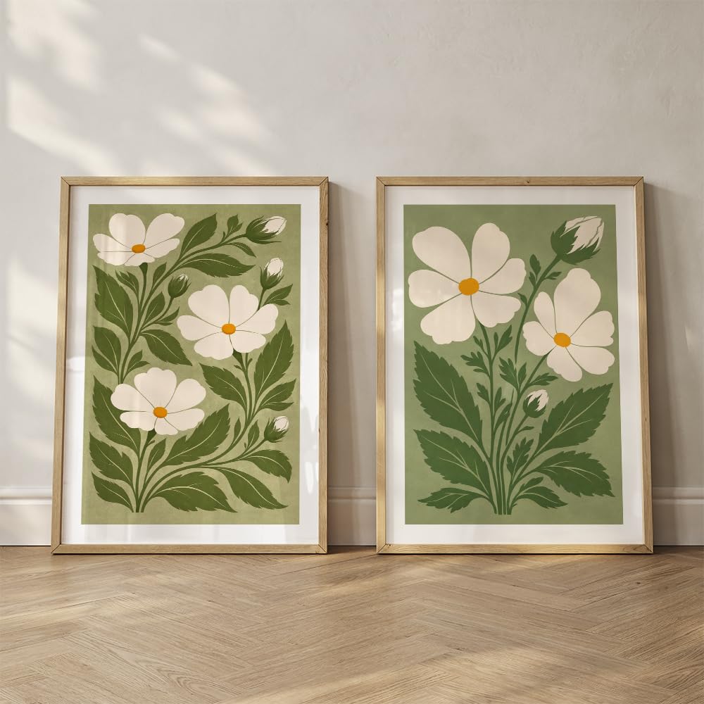 Set of 2 wall art paintings for living room & wall painting for bedroom wall decor - (10x13 Inch framed poster, Paintings for home decor)