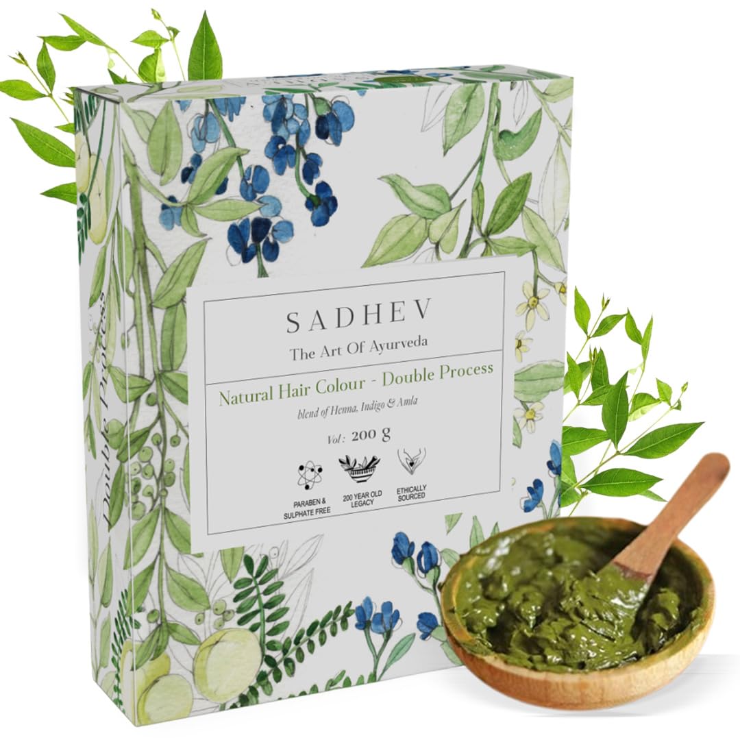 Sadhev Ayurvedic 100% Organic Plant-Based Natural Henna Powder For Hair