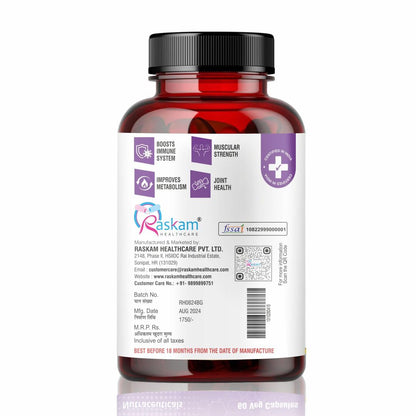 Black Ginger Capsules 500mg (60 Capsules) Which Improves Digestion & Boosts Immunity