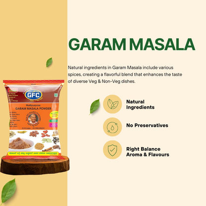 GFC Cardamom, Garam Masala Powder, 1Kg